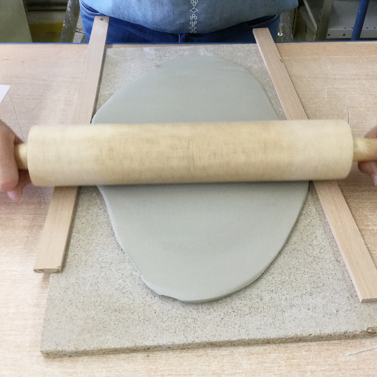 Roll out the clay